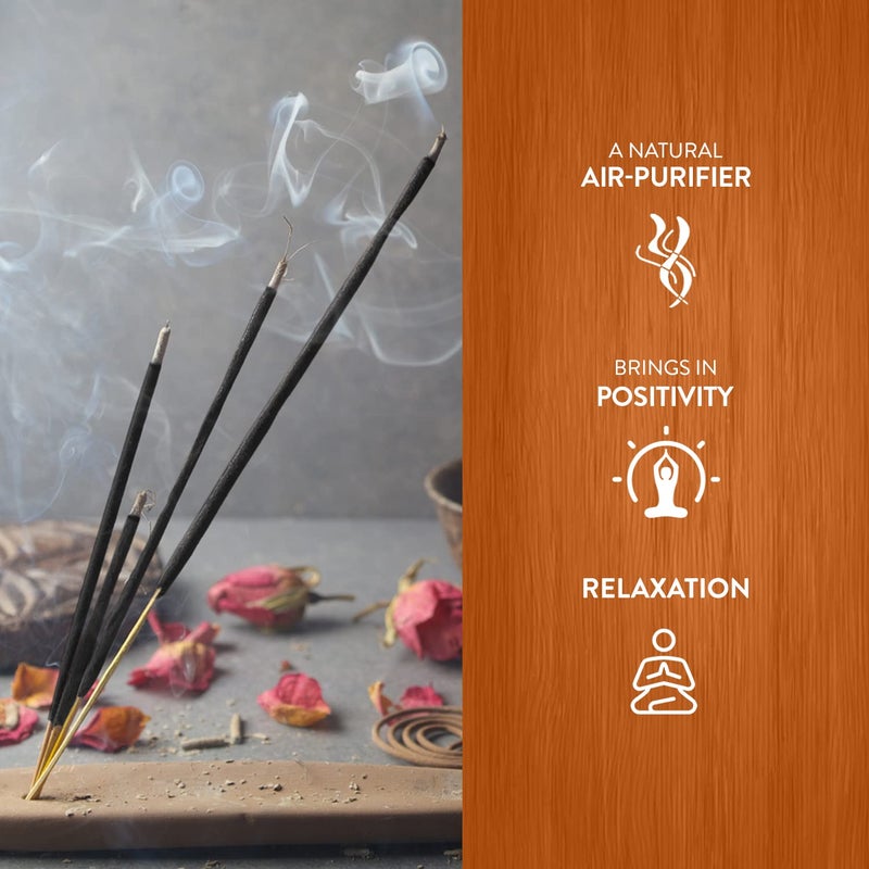 HEM Cinnamon Black Incense Sticks Agarbatti for Home Freshness Prayer Positive Energy Yoga Meditation Handcrafted Low Smoke Burning Time 3540 Minutes Approx 120 Sticks - Image 3