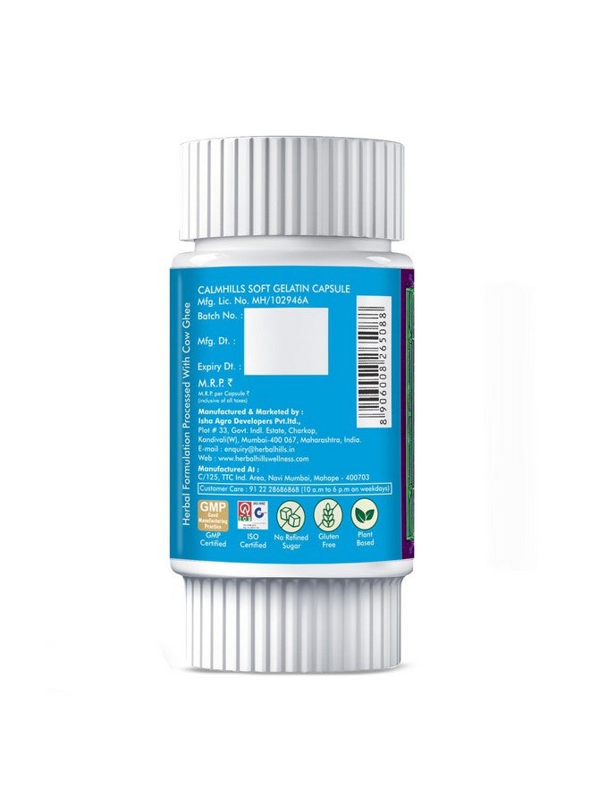 Herbal Hills Calmhills Capsules | 30 Count | For Anxiety Relief, Stress Management - Image 4