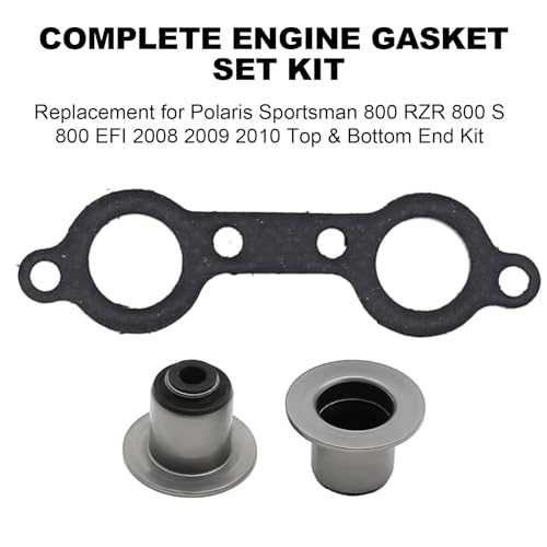 UOIENRT 5247359 80mm Top End Engine Gasket Set Kit Replacement for Polaris Sportsman 800 RZR 800 S 800 EFI 2010 2009 2008, 5247360 5411895 5412632 5412836 - Image 2