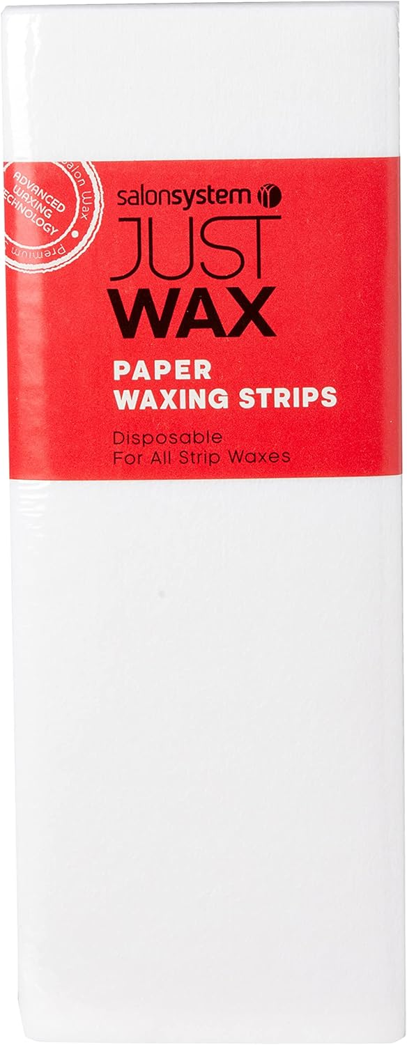 Salon System Just Wax Paper Waxing Strips Pack of 100 - Image 1