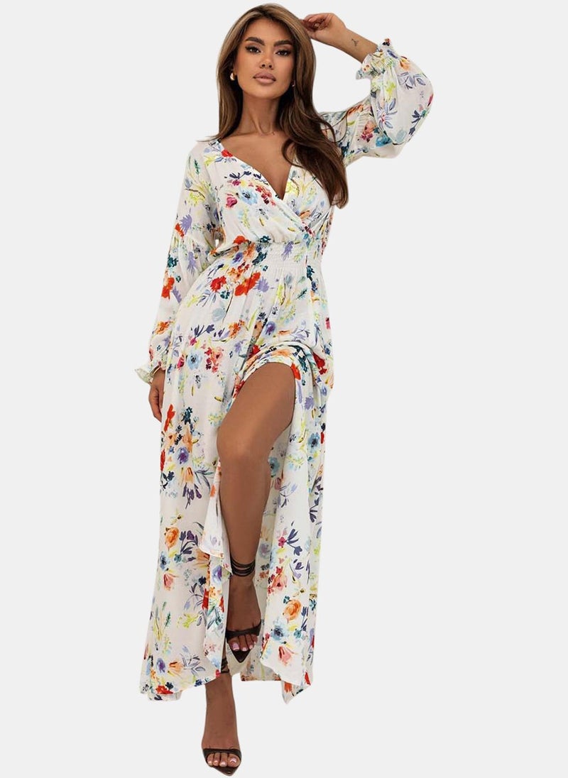 يونيكي فستان ماكسي بطبعة زهور - Image 4