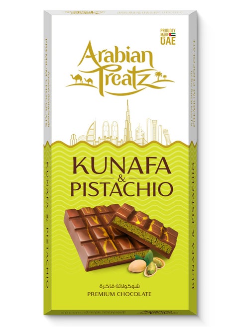 Kunafa & Pistachio Premium Chocolate – 200g