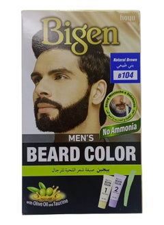 Bigen Beard Dye for Men 104 Natural Brown  - Image 1