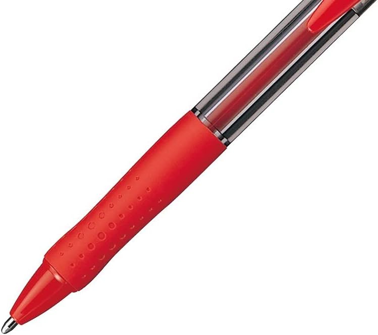 Uniball uni-ball Mitsubishi Laknock 1.4 mm Red Ball Point Pen Pack of 12 - Image 3