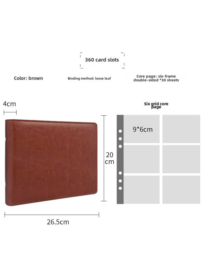 Loose-leaf Business Card Holder Business Card Book Large Capacity Card Bag Bank Card Small Card Book Card Collection Book Logo System - Image 1