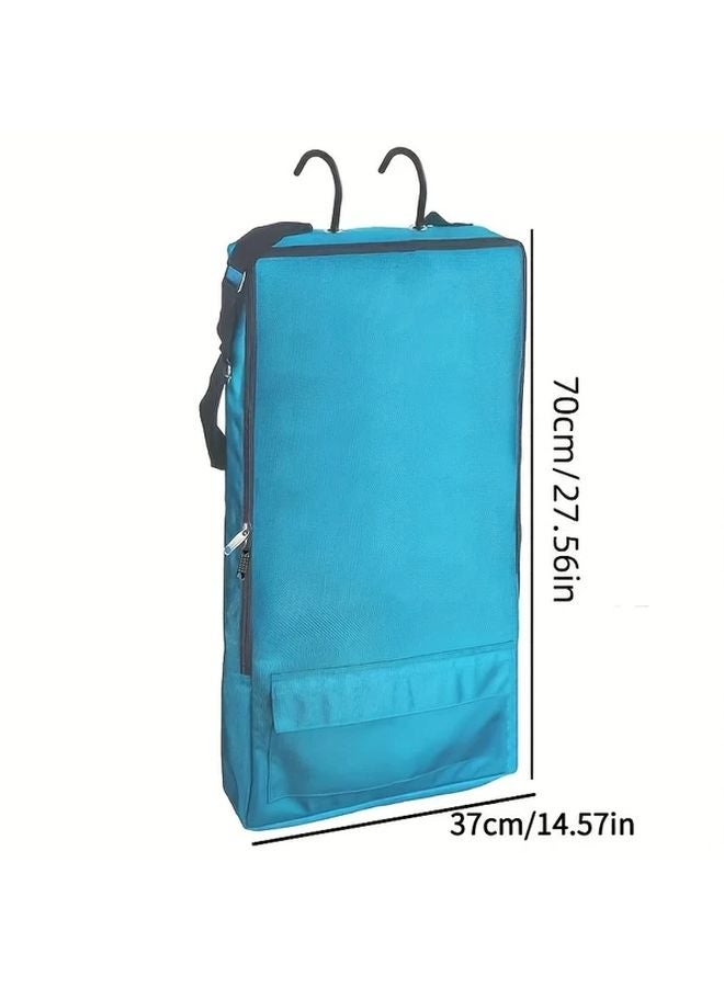 حقيبة منظم معدات الخيول المحمولة كبيرة السعة باللون الأحمر مع 3 حوامل خطافية - Image 3