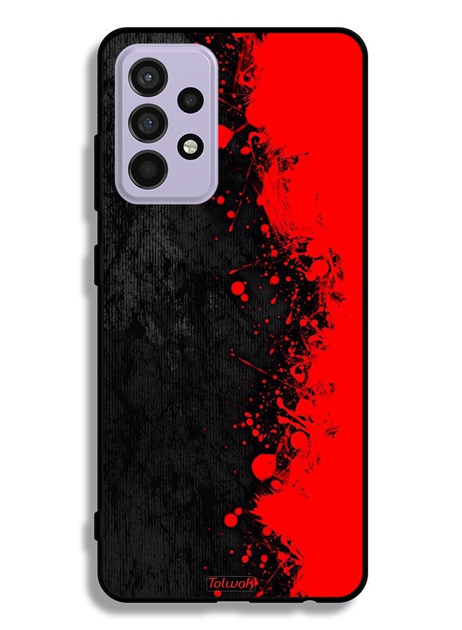 Tolwak Samsung Galaxy A52 4G Protective Case Cover Paint Abstract Pattern - Image 1