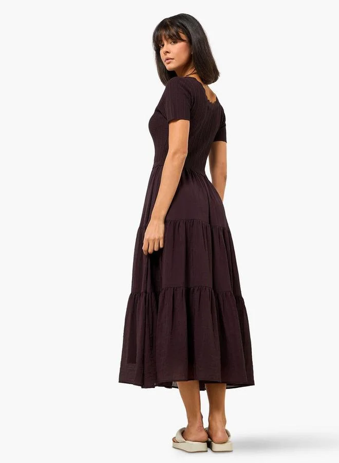 2Xtremz  2Xtremz Tiered Midi Dress for Women | Best Price UAE