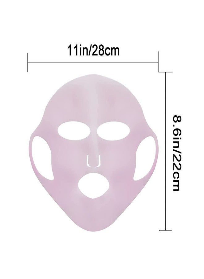 MIBICIRI 2-Pack Silicone Hydrating Mask to Slow Evaporation of Mask Essence, Reusable Mask Sleeve Hook, Facial Moisture Treatment Tool(Pink) - Image 3