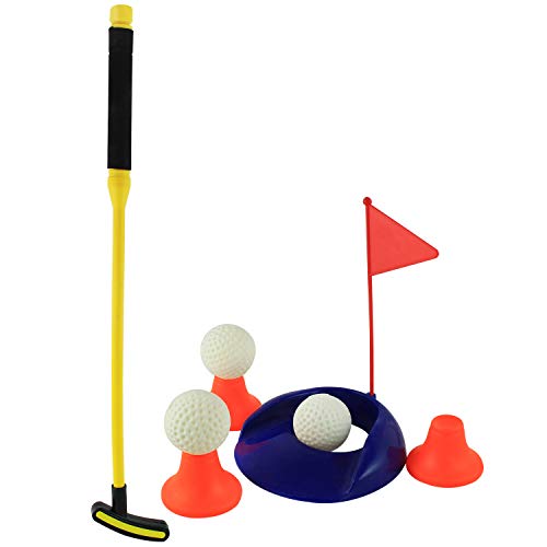 EKTA Golf Set Single Indoor Fun Game for Kids Yellow - Image 1