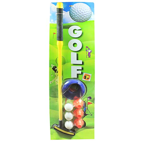EKTA Golf Set Single Indoor Fun Game for Kids Yellow - Image 4