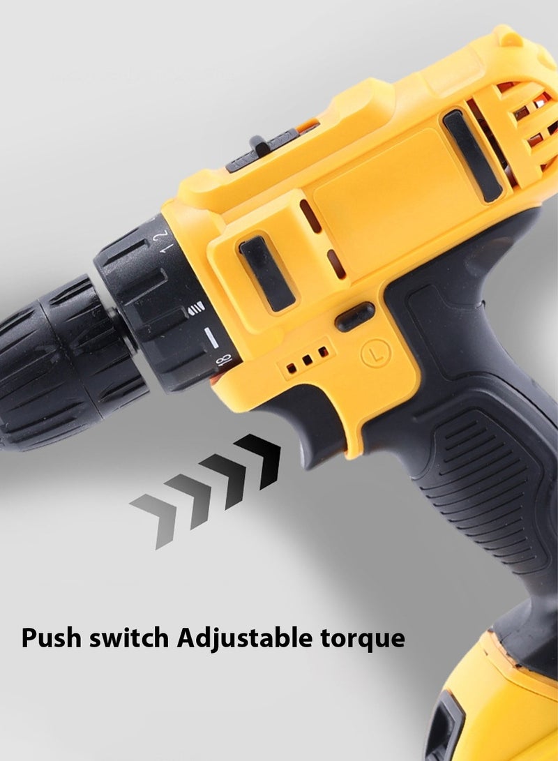 21v Multifunctional 24-Piece Lithium Drill Set Rechargeable Hand Drill Household Impact Drill Pistol Drill - Image 5