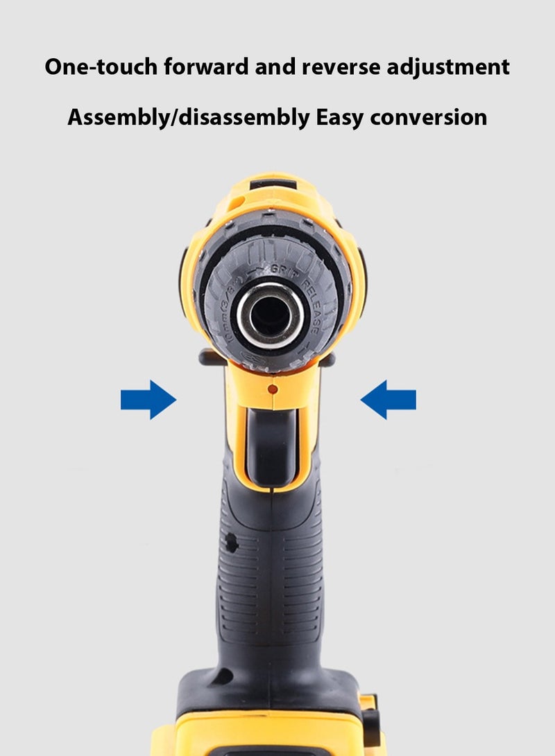 21v Multifunctional 24-Piece Lithium Drill Set Rechargeable Hand Drill Household Impact Drill Pistol Drill - Image 4