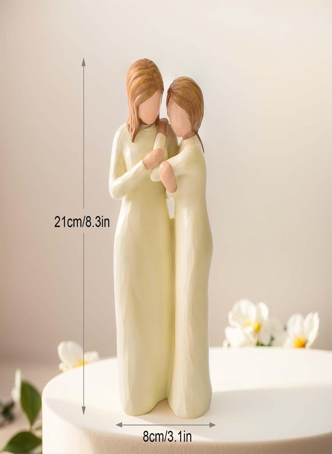 Faumsut Sister Gifts for Women, Best Friend Sisters Birthday Gift, Unique Resin Sister Figurines Gifts for Sisters from Sister, Mother and Daughter, Sisters or Friendships - Image 2