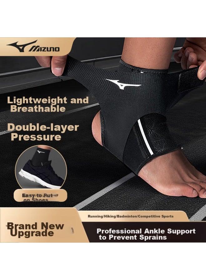 Mizuno Ankle Brace, Ankle Sprain Recovery Sleeve, Sports Sprain Prevention, Anti-sprain Foot Support, Ultra-thin Ankle Protector - Image 1