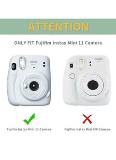 Ocean Hard Case For Fujifilm Instax Mini 11 Instant Camera With Adjustable Strap Clear/Black  - Image 4