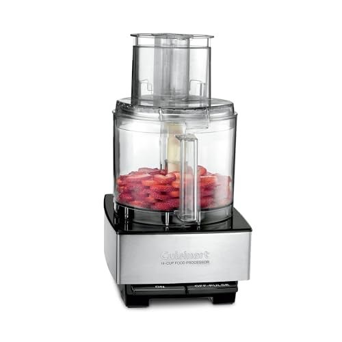 Cuisinart Food Processor, 14-Cup Vegetable Food Chopper for Mincing, Dicing, Shredding, Puree & Kneading Dough, 720-Watt Motor, Stainless Steel, DFP-14BCNY - Image 1
