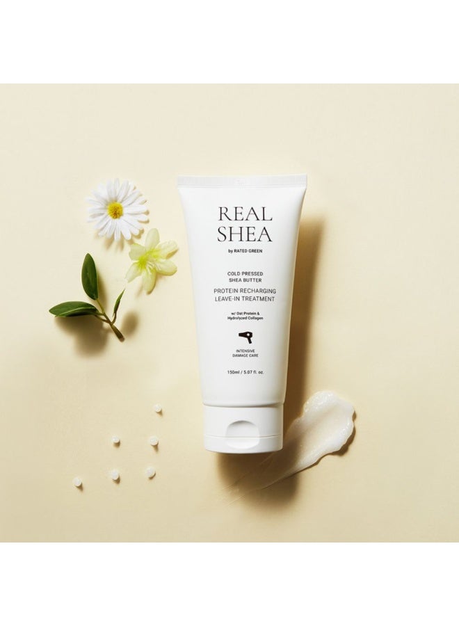 Rated Green Real Shea Protein Recharging Leave in Treatment - for Damaged Hair 150ml - Image 4