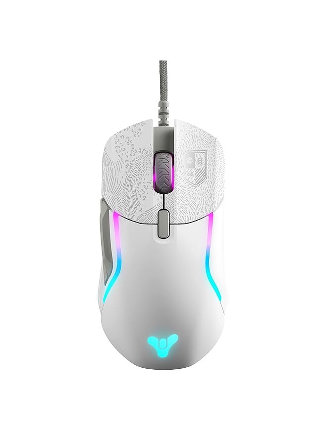 steelseries - Rival 5 Destiny 2 Edition Wired Gaming Mouse Fps Moba Mmo Battle Royale 18 000 Cpi Truemove Air Optical Sensor 9 Programmable Buttons 85G Competitive Weight - Image 1