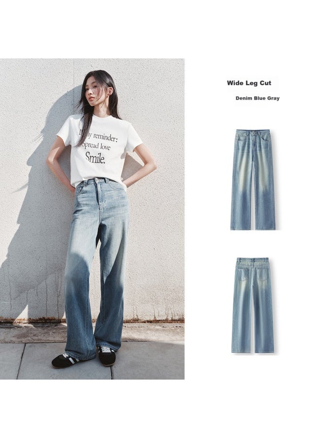 Semir Women's Cool-feeling Wide-leg Jeans, Summer , Leg-lengthening Pants, 109325124006 - Image 3