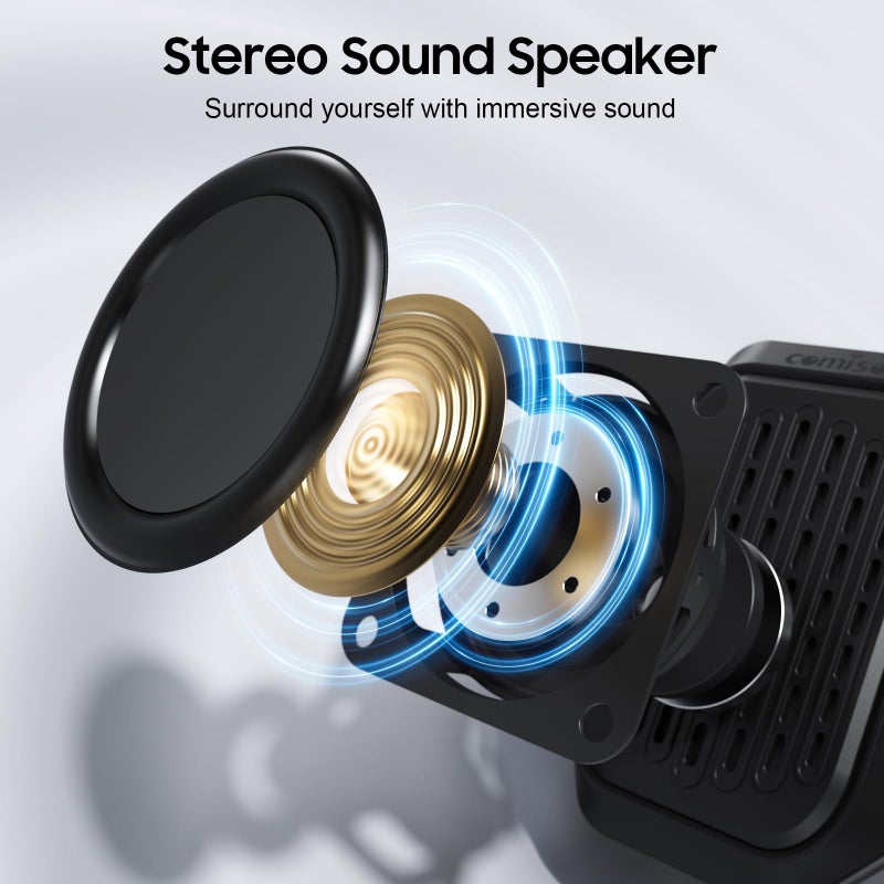 comiso Wearable Bluetooth Speaker- IPX7 Waterproof Updated, 10H Playtime Clip-On Wireless Portable Speaker Built-in Mic for Hands-Free Music/Calls, Work/Outdoor,Running/Cycling - Image 2