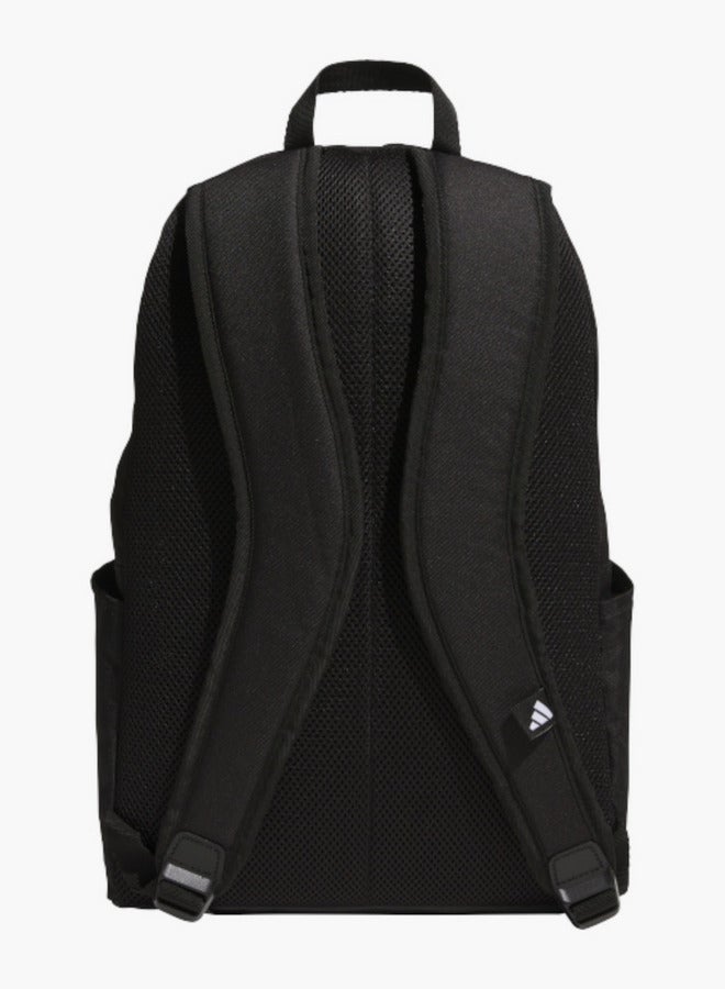 Adidas حقيبة ظهر مدرسية بطباعة شعار مع أحزمة قابلة للتعديل وإغلاق بسحاب - 15x30x45 سم - Image 2