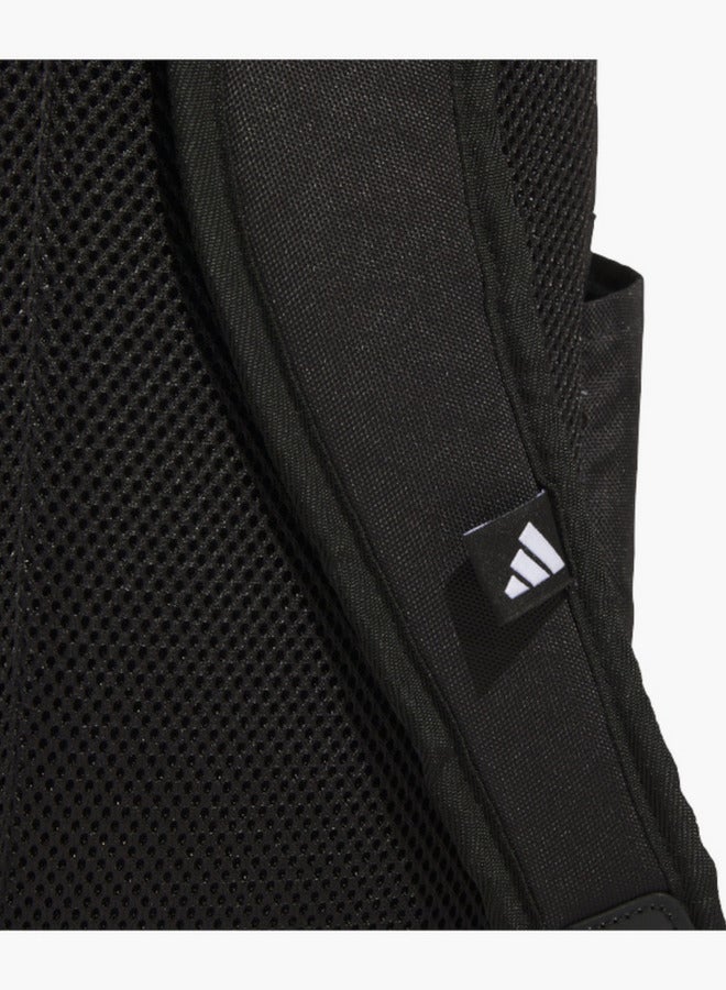 Adidas حقيبة ظهر مدرسية بطباعة شعار مع أحزمة قابلة للتعديل وإغلاق بسحاب - 15x30x45 سم - Image 5