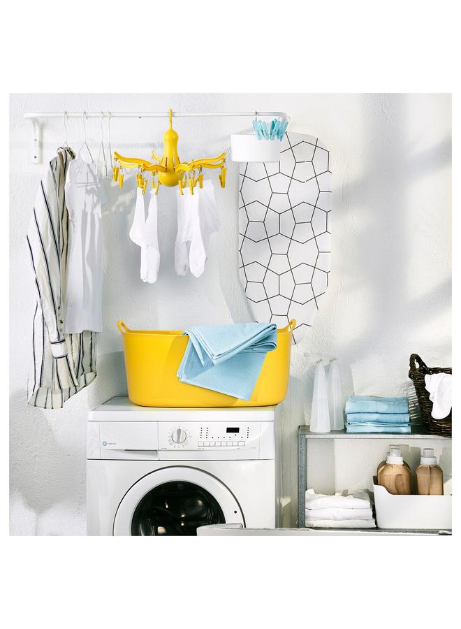 erorex Hanging dryer 16 clothes pegs, yellow - Image 5