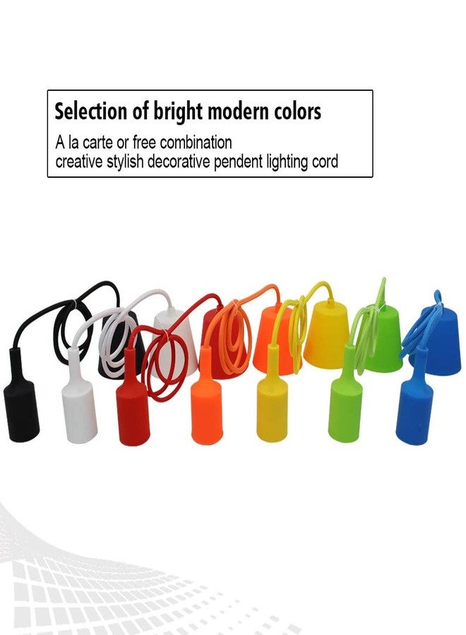 GreyWings Plastic Edison Tungsten E27 Holder Ceiling Lamp, Hanging Light (Black), Pack of4 - Image 3