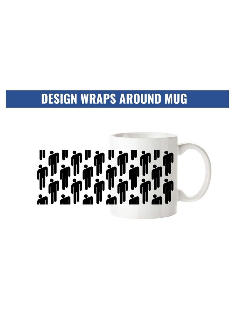 MEC - Billie Eilish Stickman Wrap Around Design Printed Coffee Mug 11Oz - Image 1