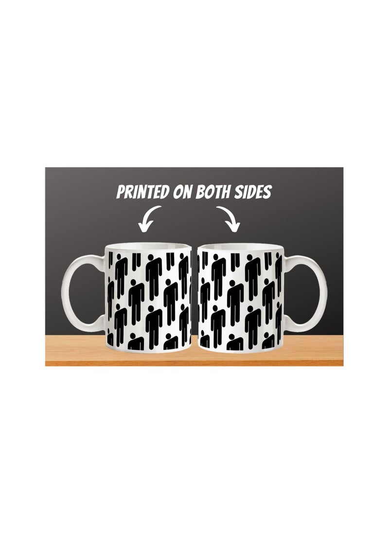 MEC - Billie Eilish Stickman Wrap Around Design Printed Coffee Mug 11Oz - Image 1