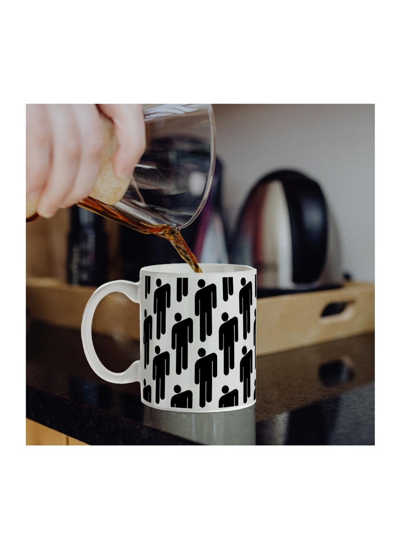 MEC - Billie Eilish Stickman Wrap Around Design Printed Coffee Mug 11Oz - Image 1