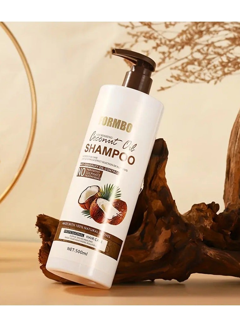 DubaiGallery Coconut Shampoo 500ml - Shampoo with Coconut Fruit Extract - Moisturising and Nourishing Shampoo - Hair Gloss - Soft and Supple Hair - Hair and Scalp Care - All hair types - Beauty - Image 3