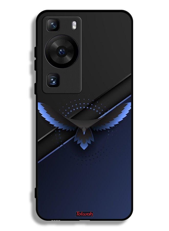 Tolwak Huawei P60 Pro Protective Case Cover Eagle Digital Abstract Art - Image 1
