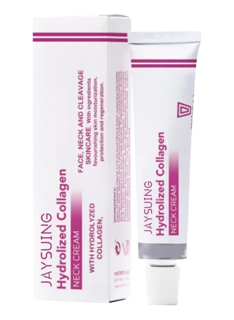 Jaysuing Hydrolyzed Collagen Neck Cream, Smoothing and Diminishing Neck Lines Shaping Swan,Tighten and Lift Neck Cream,Women Face&Neck Tighten and Lift Cream - Image 1