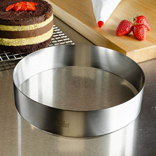 Fat Daddio's Stainless Steel Round Cake & Pastry Ring, 9 x 2 Inch - Image 2