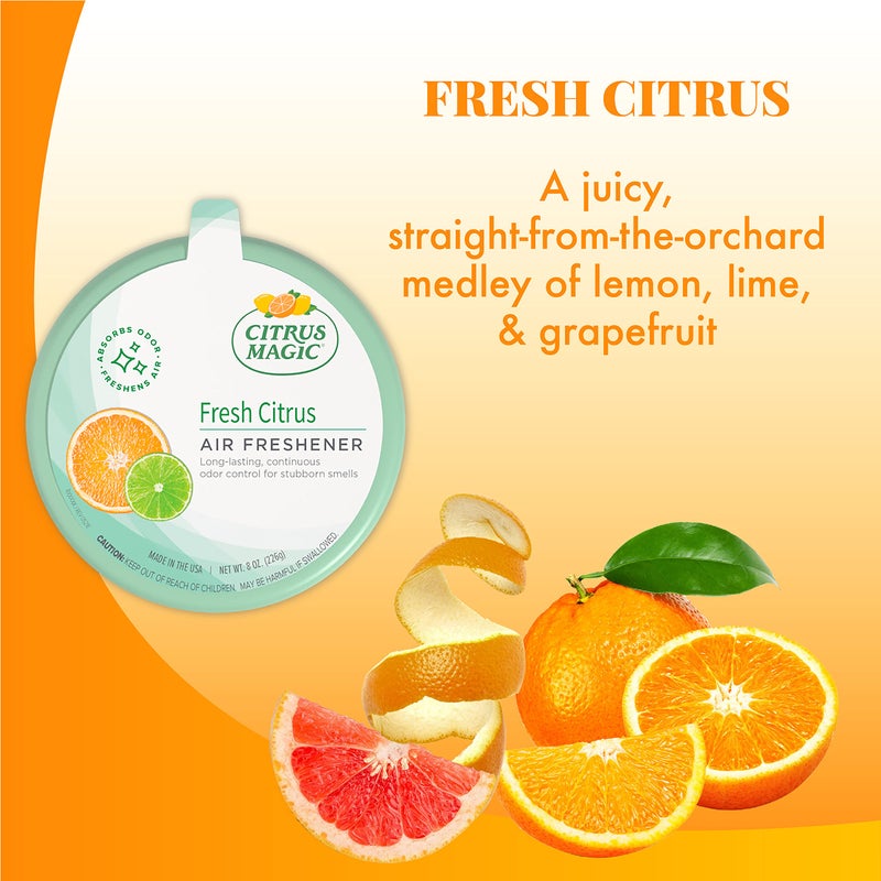 Citrus Magic معطر هواء صلب من سيتروس ماجيك عبوة 2، 8 أونصة، سيتروس - Image 3