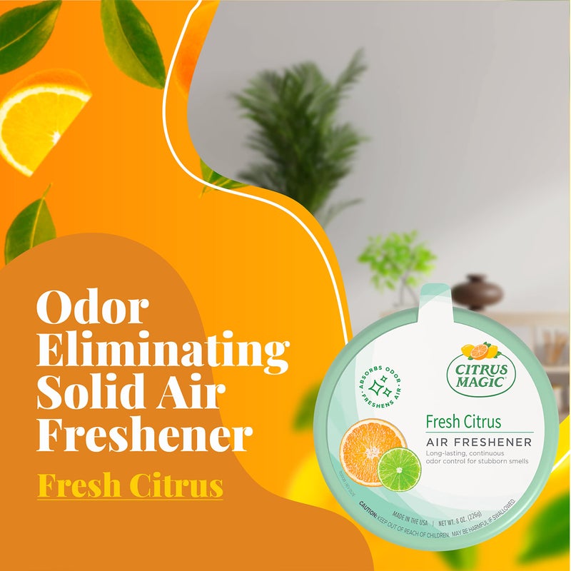 Citrus Magic معطر هواء صلب من سيتروس ماجيك عبوة 2، 8 أونصة، سيتروس - Image 2