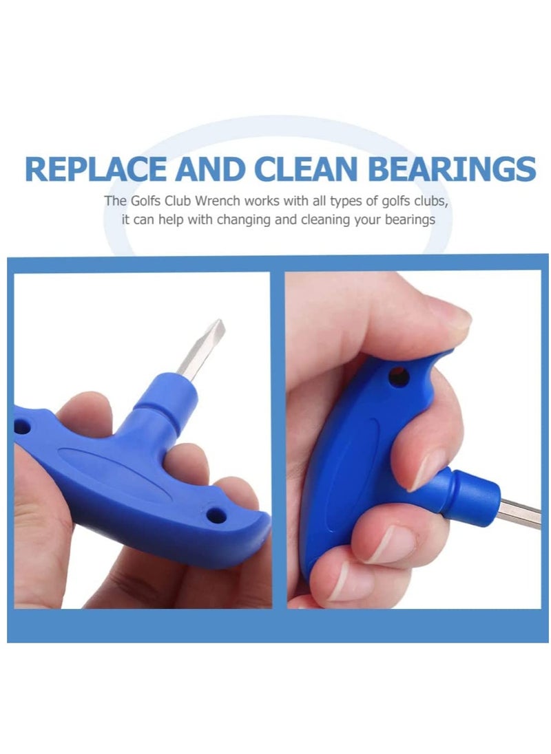 Golf Wrench Tool, T-key Set,T-Handle Spanner Socket Wrench, 2Pcs Wrenches For Golfs T-Type Wrenches T-shaped Designed Screwdrivers Cleat Tool
