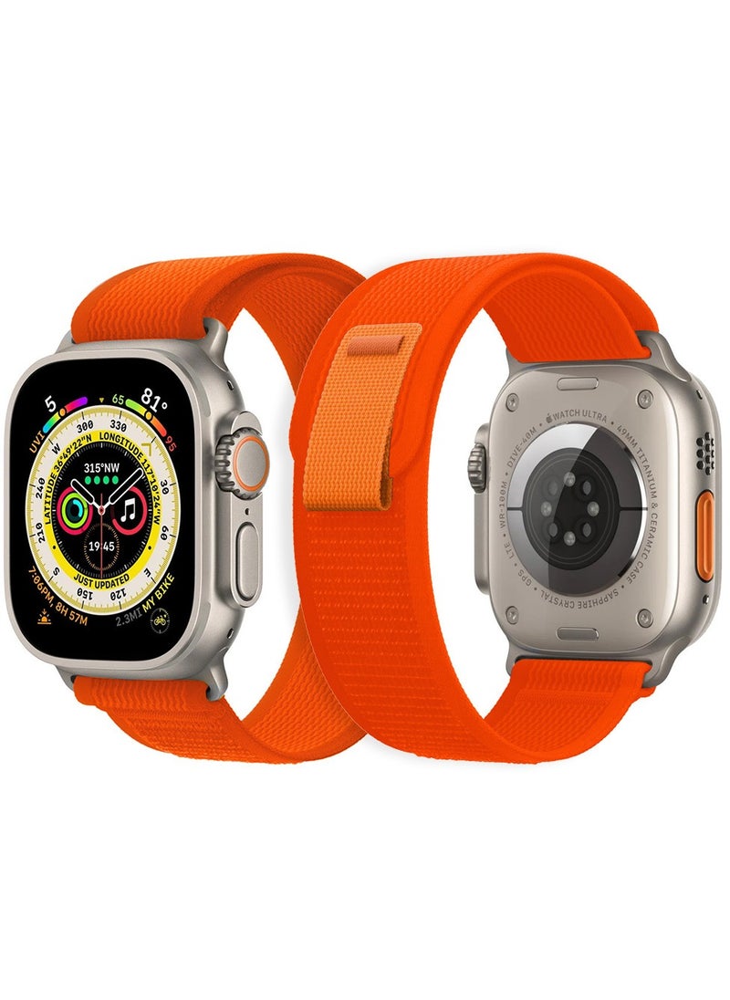 Generic Apple Watch Strap 49 mm 45 mm 44 mm 42 mm Band Trail Loop Stretchy Soft Nylon Band Adjustable Sports Strap for Apple Watch Ultra 2 Series 9/8/7/SE/6/5/4/3/2/1  - Image 1