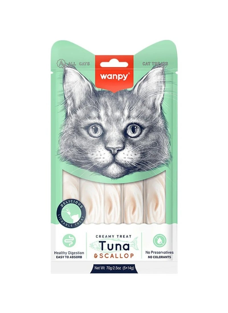 Wanpy Wanpy Creamy treats tuna and scallops 70 gm 