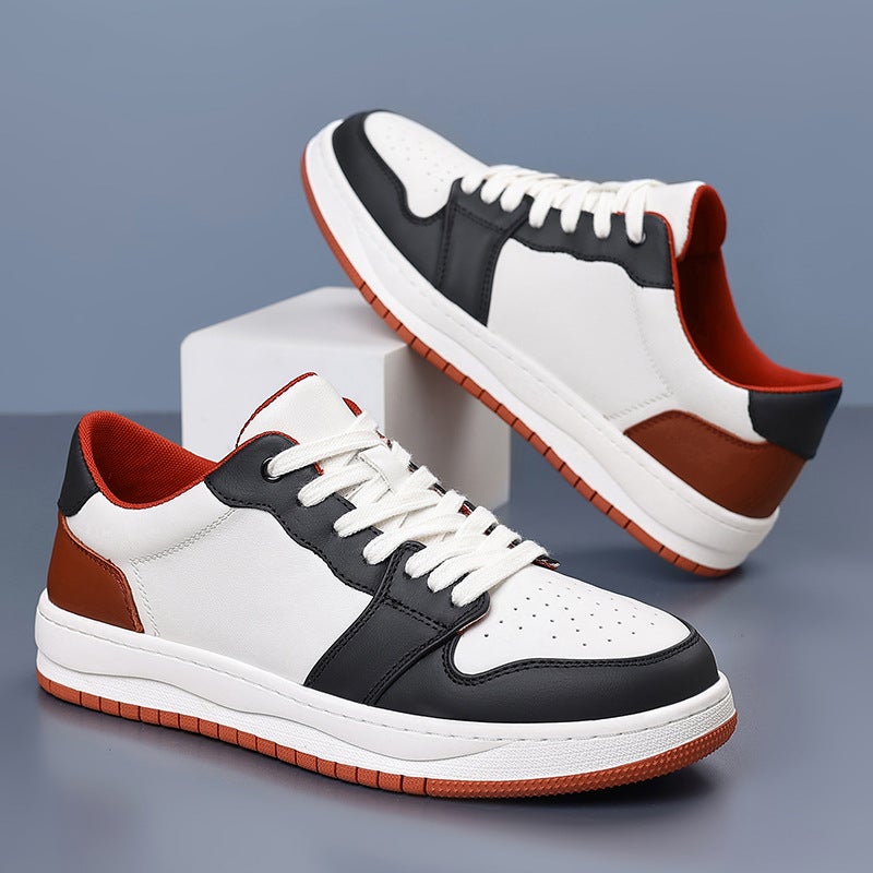 New Trendy Men''s Sneakers Made of Top-Layer Cowhide, Genuine Leather, Stylish and Versatile Sports Sneakers, Low-Top Breathable Casual Men''s Shoes - Image 3