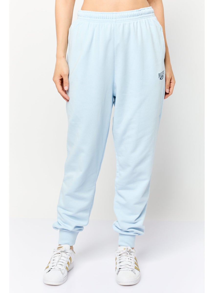 Reebok Women Sportswear Fit Embroidered Logo Outdoor Sweatpants, Light Blue  - Image 1