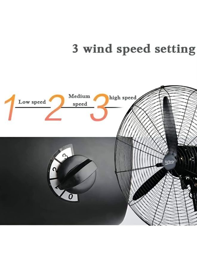 Wtrtr 26 Inches Aluminum Leaf Industrial High Power with 230W Oscillating  Exhaust Fan  - Image 3