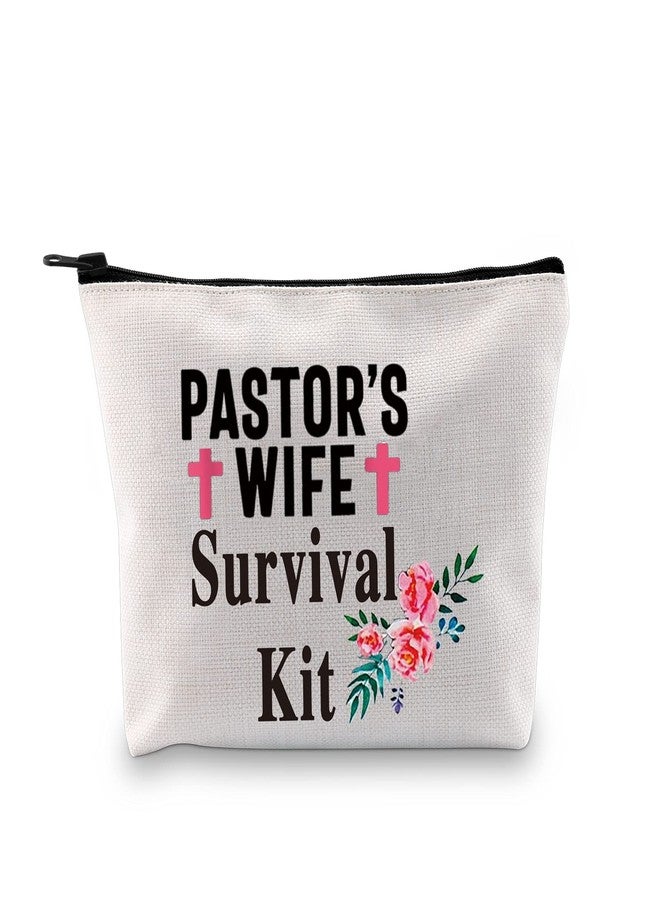 PXTIDY Pastor's Wife Survival Kit Religious Pastors Wife Gift Cosmetic Bag Minister's Wife Pastor's Wife Appreciation Gift - Image 1