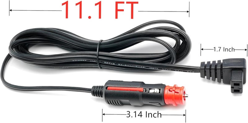 كابل طاقة DC بجهد 12V/24V لتبريدة السيارة، متوافق مع أجهزة Alpicool، Bodega، Euhomy، BougeRV، ARB، ICECO، Setpower، JoyTutus (يحتوي فقط على مقبس طاقة DC بجهد 12V). - Image 2
