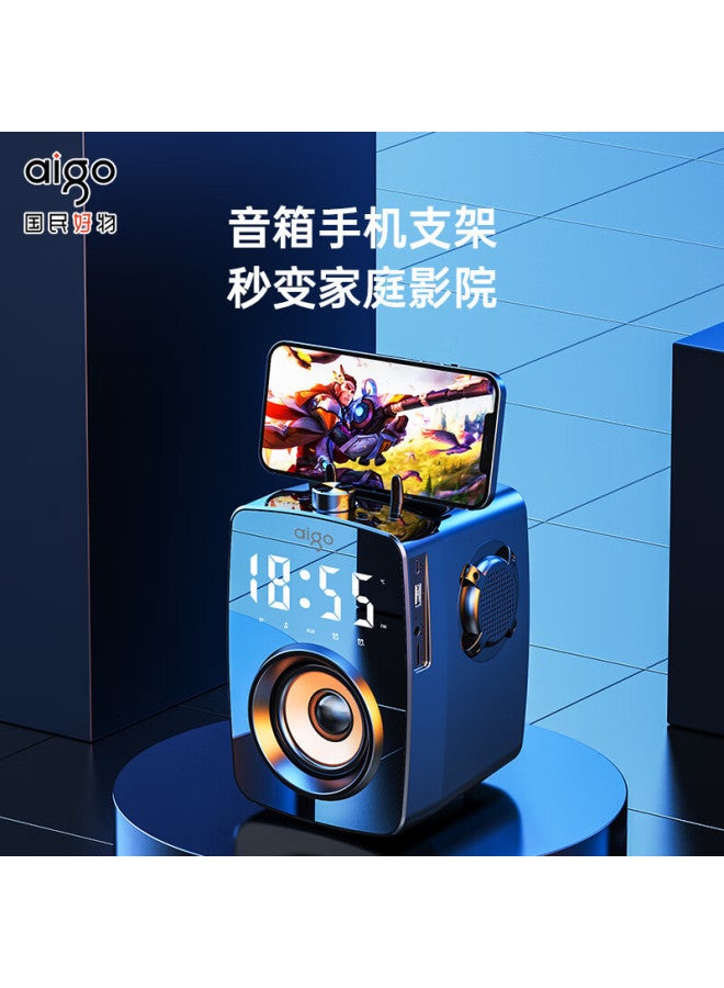 aigo Wireless Bluetooth Speaker Outdoor Square Dance Audio Large Volume Portable Bass Speaker Premium Edition Display Screen - Image 3