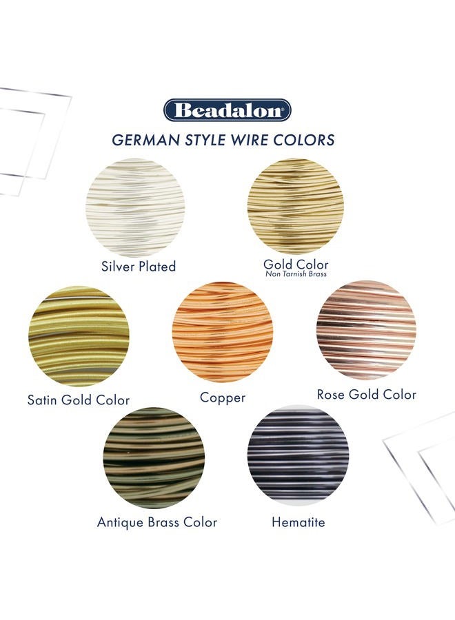 Beadalon German Style Wire for Jewelry Making, Round, Silver Plated, 20 Gauge, 19.7 ft - Image 3