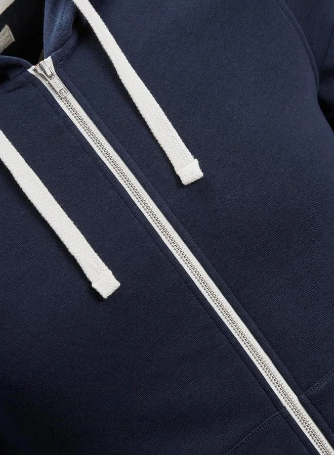 PRODUKT Basic Hooded Sweatshirt with Full Zip