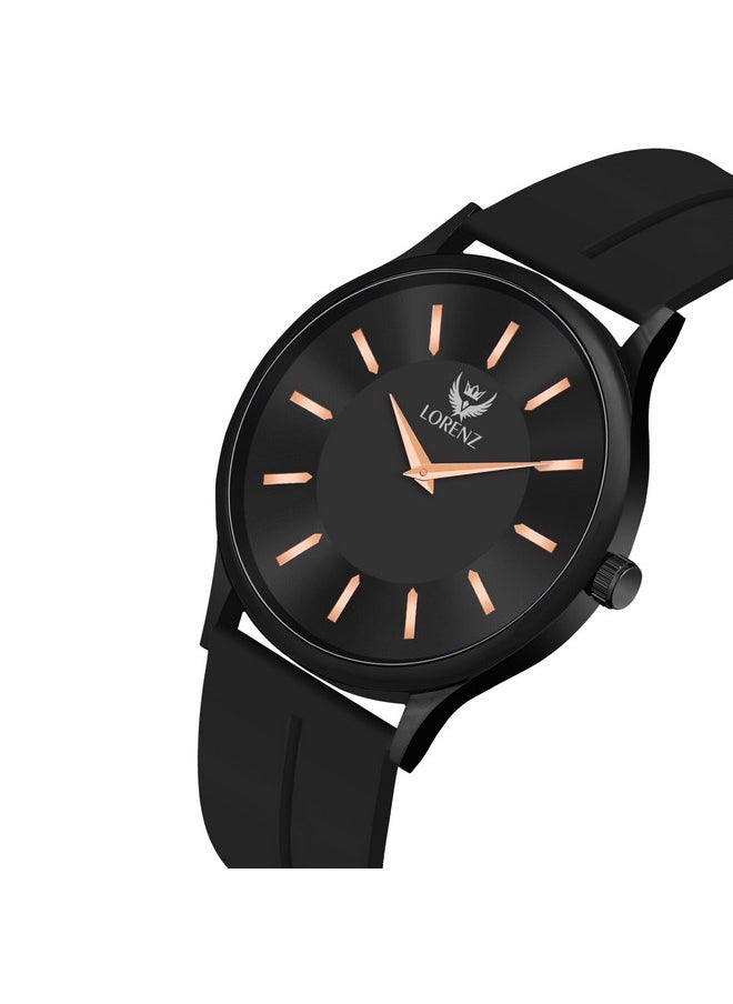 Lorenz LORENZ Slim Case Analog Watch with Black Silicone Magnetic Adjustable Strap Watch for Men & Women  - Image 4